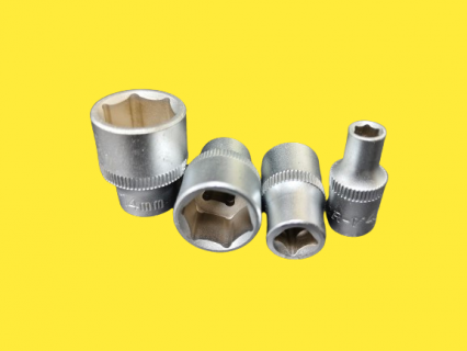 1/4" DR. FLANK SHORT SOCKET(CR-V)