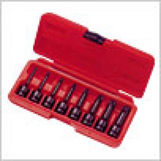 8Pcs 1/2"Dr. Impact Star(Tx) & Hex bit socket set