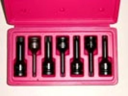 7Pcs 1/2"Dr. Impact Star(Tx) bit socket set